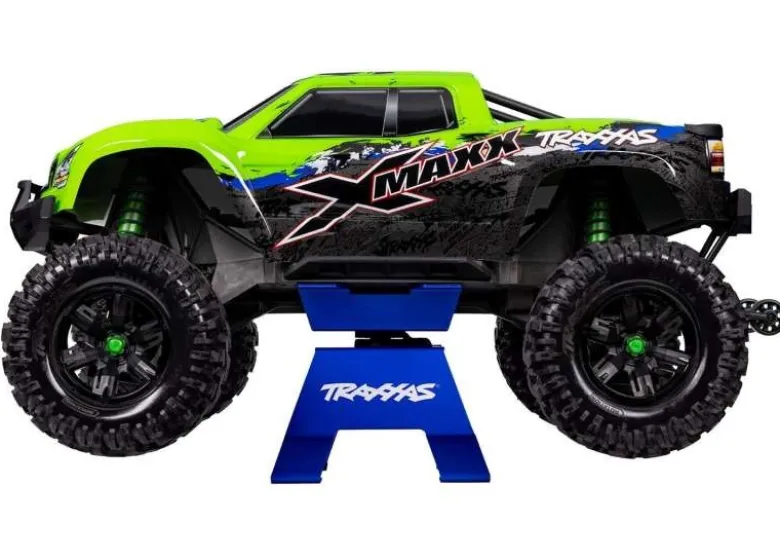 Traxxas 8797-BLUEX-Truck-Stand Aluminium blau X-Maxx XRT 1:5 1:6
