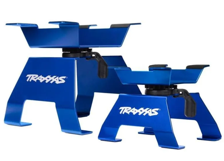 Traxxas 8797-BLUEX-Truck-Stand Aluminium blau X-Maxx XRT 1:5 1:6