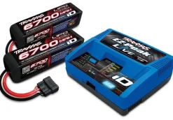 Traxxas 2993GEZ-Peak LIVE ID Ladegerät + 2x 4S 14,8V Lipo 6700mAh Akku