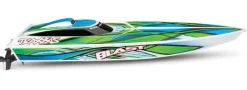 Traxxas 38104-8GRNBLAST weiß/grün 23-Zoll Rennboot Brushed mit Akku & Lader