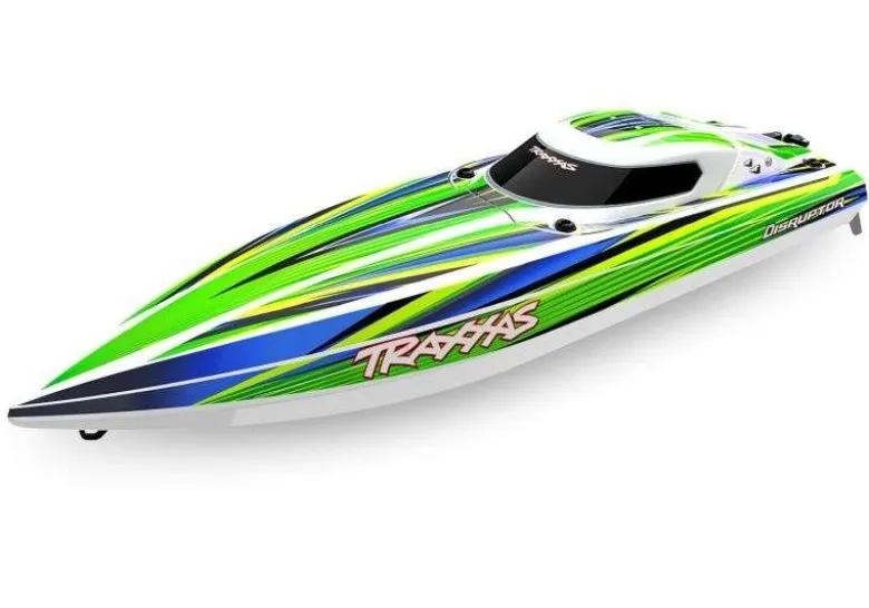 Traxxas 106064-4-GRNDISRUPTOR 26 Zoll V-Rumpf BL Boot Selbstaufrichtung grün bei 4S Lipo bis 60 km/H