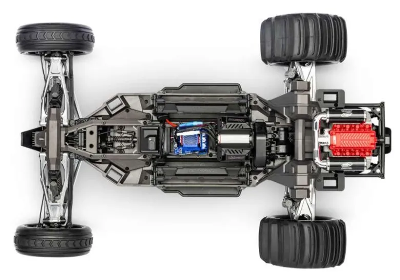 Traxxas 109076-4-GRNFUNCO RWD 8S VXL 1/6 Sand Car RTR Brushless, grün +88km/h, Scheibenbremse vorne, Sandpaddle