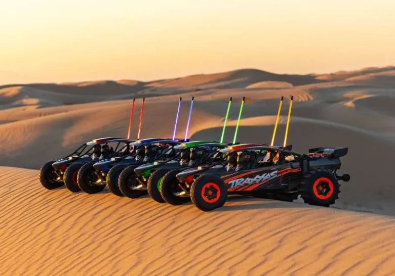 Traxxas 109076-4-GRNFUNCO RWD 8S VXL 1/6 Sand Car RTR Brushless, grün +88km/h, Scheibenbremse vorne, Sandpaddle
