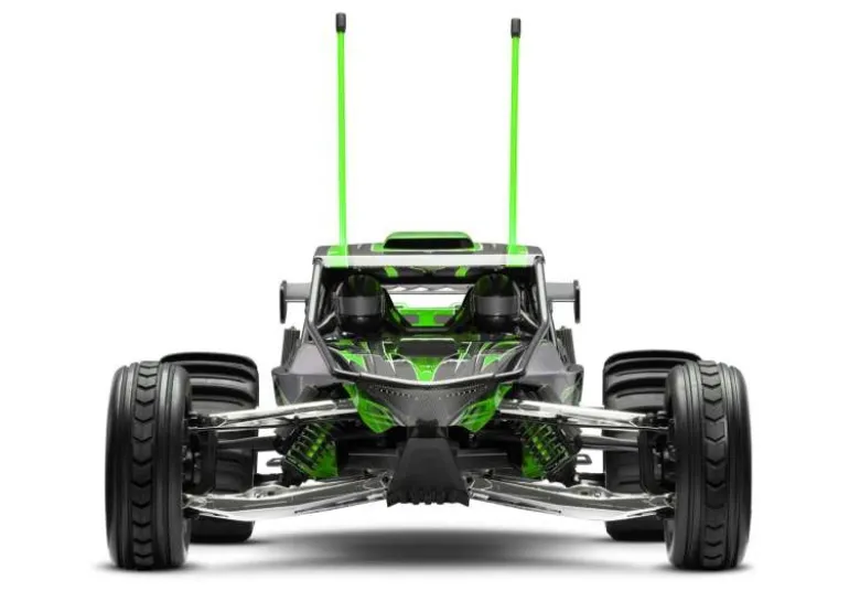 Traxxas 109076-4-GRNFUNCO RWD 8S VXL 1/6 Sand Car RTR Brushless, grün +88km/h, Scheibenbremse vorne, Sandpaddle