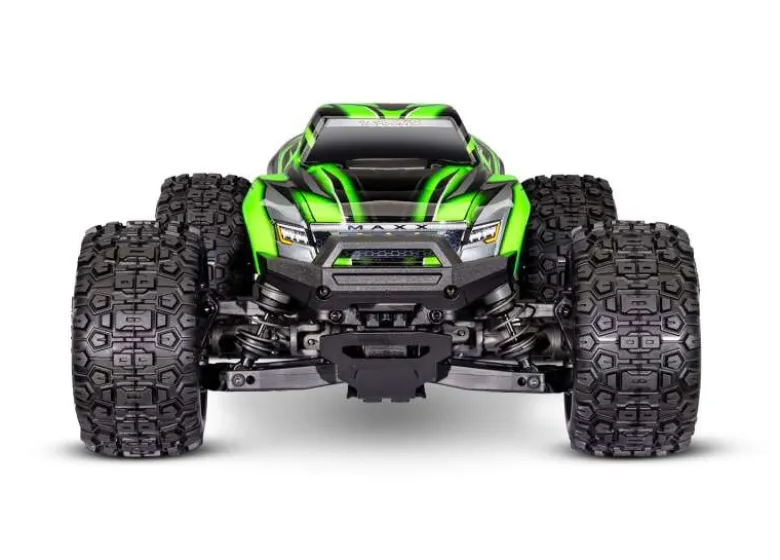 Traxxas 107154-1-GRNSET1MINI-MAXX 4WD BL-2S Brushless, HD-Teile, RTR, grün Set mit zweitem Akku und EZ-Peak Plus Ladegerät