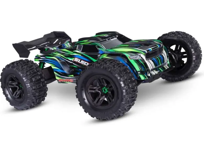 Traxxas 95096-4-GRNSLEDGE 4x4 belted Brushless 1:8 Monster-Truck RTR, grün ohne Akku und Ladegerät
