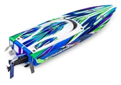 Traxxas 103076-4-GRNSPARTAN SR 36-Zoll Rennboot Brushless RTR, grün mit Selbstaufrichtung