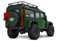 Traxxas 97054-1GRNTRX-4M Land Rover Defender 4x4 Crawler 1:18, grün - 100% RTR