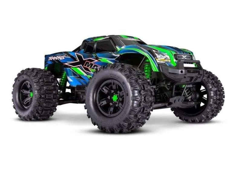 Traxxas 77096-4GRNX-MAXX 8S 4x4 VXL Brushless Monster-Truck 1/7 RTR, grün neuste Version < 07.2025 mit belted Reifen und MG Servo