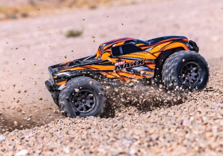 Traxxas 107154-1-ORNGMINI-MAXX 4WD BL-2S Brushless, HD-Teile, RTR, orange