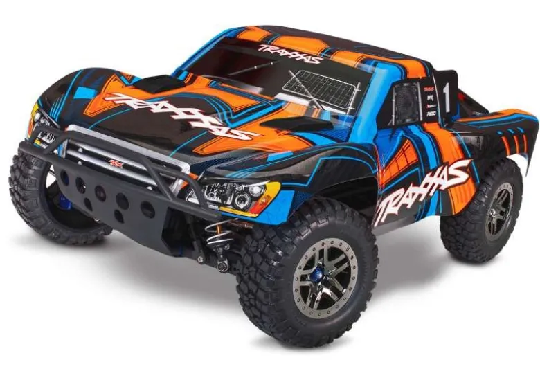 Traxxas 68277-4ORNGSlash 4x4 Clipless VXL Ultimate Brushless 1/10 SC RTR,orange inklusive Tuningteile im Wert von über 170 Euro verbaut