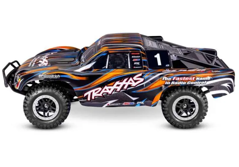 Traxxas 68386-4-ORNGSlash 4x4 VXL Short-Course Brushless HD, 1:10 RTR, orange Clipless, Extrem Heavy Duty Upgrade