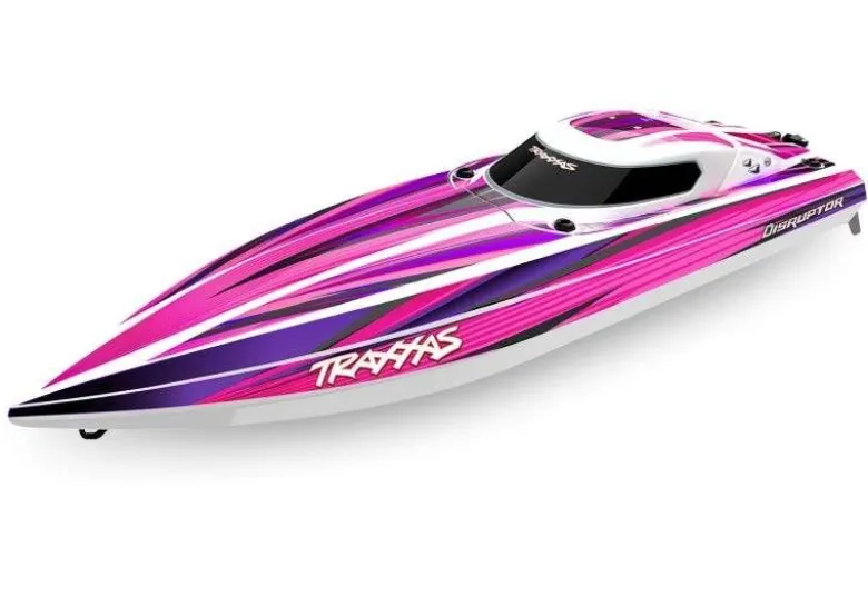 Traxxas 106064-4-PINKDISRUPTOR 26 Zoll V-Rumpf BL Boot Selbstaufrichtung, pink bei 4S Lipo bis 60 km/H