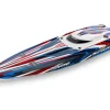 Traxxas 103076-4-REDSPARTAN SR 36-Zoll Rennboot Brushless RTR, rot mit Selbstaufrichtung
