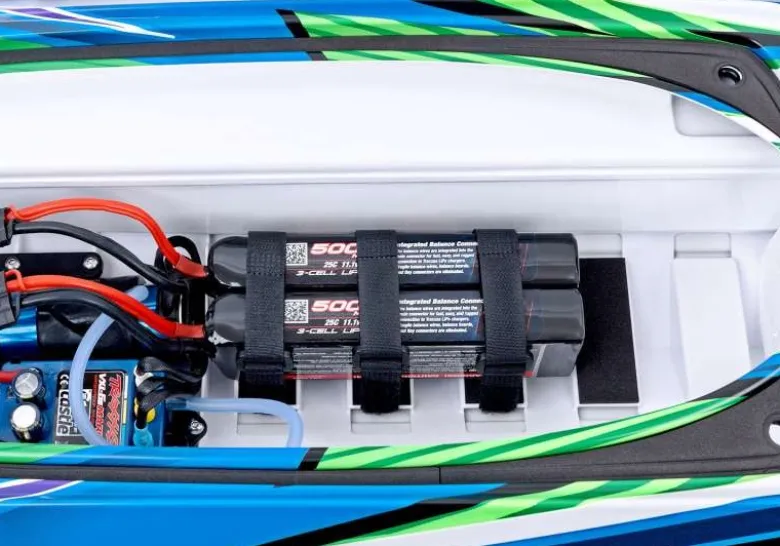Traxxas 103076-4-REDSPARTAN SR 36-Zoll Rennboot Brushless RTR, rot mit Selbstaufrichtung
