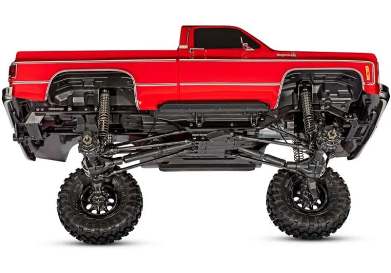 Traxxas 92056-4REDTRX-4 Chevy K10 High-Trail rot 4WD Crawler 1:10 RTR 2-gang Diff-Sperren vo+hi 4Kanal MG Lenkservo Clipless