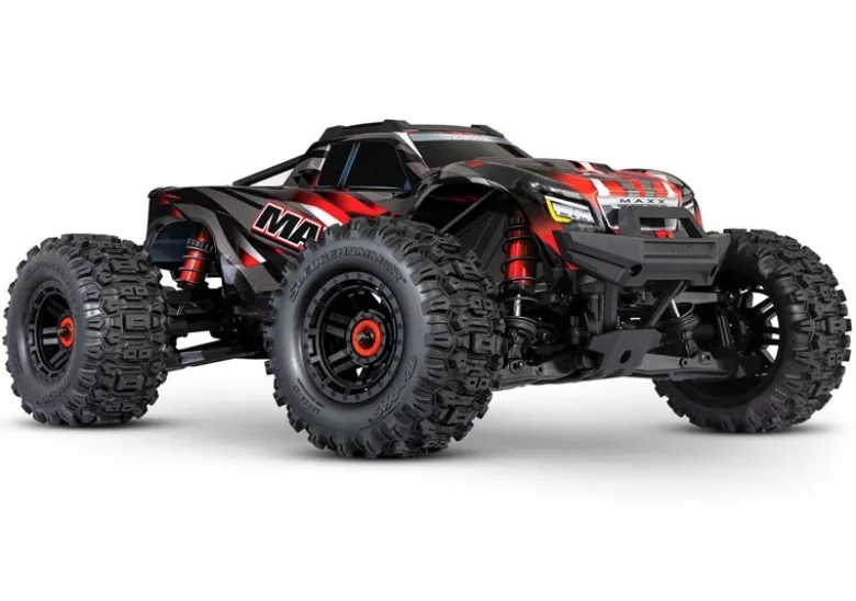 Traxxas 89086-4REDWideMAXX 1:10 RTR TSM 4S Brushless Monster-Truck rot