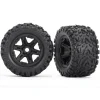 Traxxas 8672Reifen auf Felge schwarz (Talon EXT 3.8) Revo Sledge 17mm