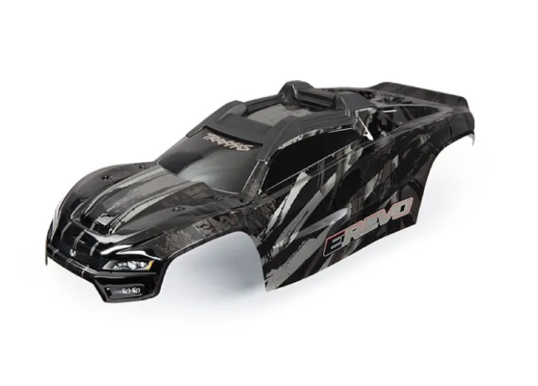 Traxxas 8611RKarosserie schwarz mit Dekor für E-Revo 2.0 VXL