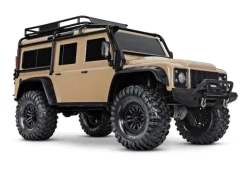 Traxxas 82256-4-SANDTRX-4 Landrover Defender 1:10 Crawler RTR, Clipless, sand