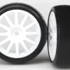 Traxxas 7572Slick-Reifen auf Felge weiß 1:18 Traxxas