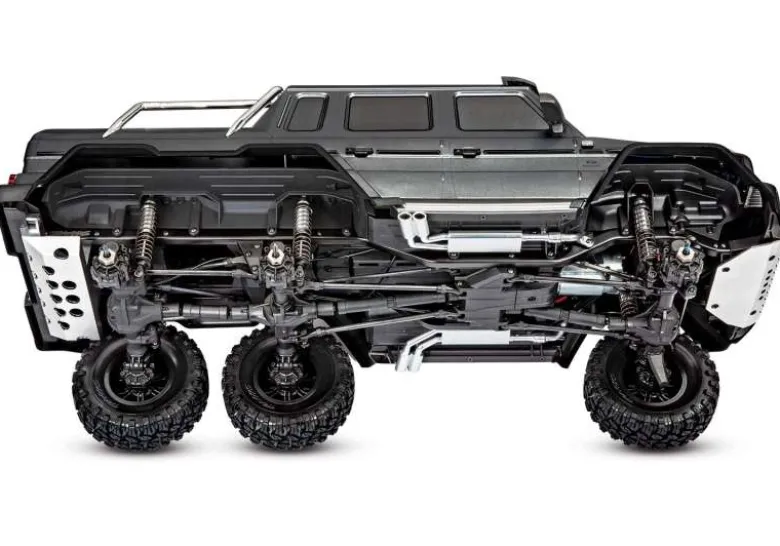 Traxxas 88296-4SLVRTRX-6 MB G63 AMG 6x6 Brushed Crawler 1:10 RTR, silber inklusive Led Set
