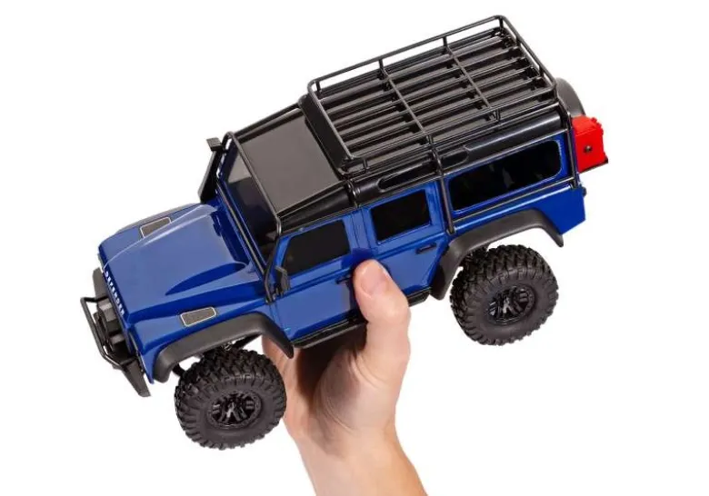 Traxxas 97054-1SLVRTRX-4M Land Rover Defender 4x4 Crawler 1:18 silber 100% RTR
