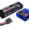 Traxxas 2985-2SUSB-C 4A Lader + LiPo 3000mAh 2s 7,4V mit iD-Akkuerkennung