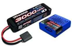 Traxxas 2985-2SUSB-C 4A Lader + LiPo 3000mAh 2s 7,4V mit iD-Akkuerkennung