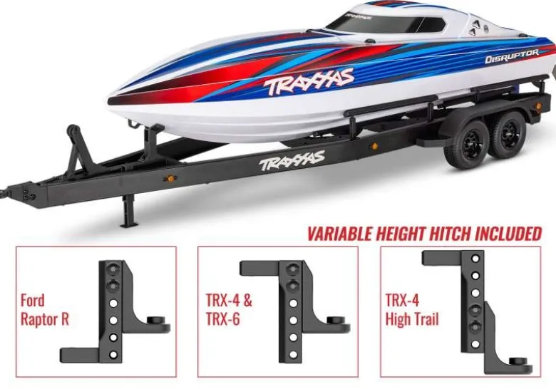 Traxxas 10650Tandem-Achsen Boots-Anhänger für Disruptor passend für diverse 1:10 TRX-Modelle