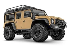 Traxxas 97054-1TANTRX-4M Land Rover Defender 4x4 Crawler 1:18 Tan 100% RTR