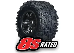 Traxxas 7772XAT-Reifen auf Felge montiert, verklebt X-Maxx 8S rated (2)