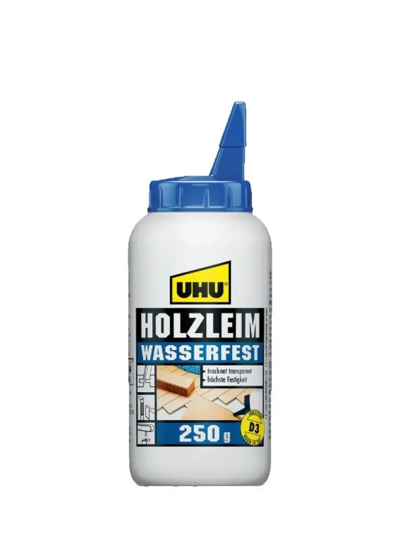 UHU 48515UHU Holzleim Wasserfest D3 ohne Lösungsmittel Flasche 250g