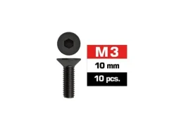 Ultimate Racing UR161310Innensechskant-Senkkopfschraube M3 x 10mm - 10 Stück