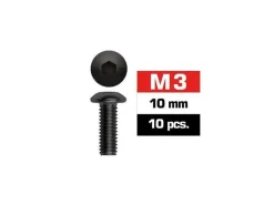 Ultimate Racing UR162310Schrauben - Rundkopf - Hex (Allen) - M3 x 10mm (10 Stk.)