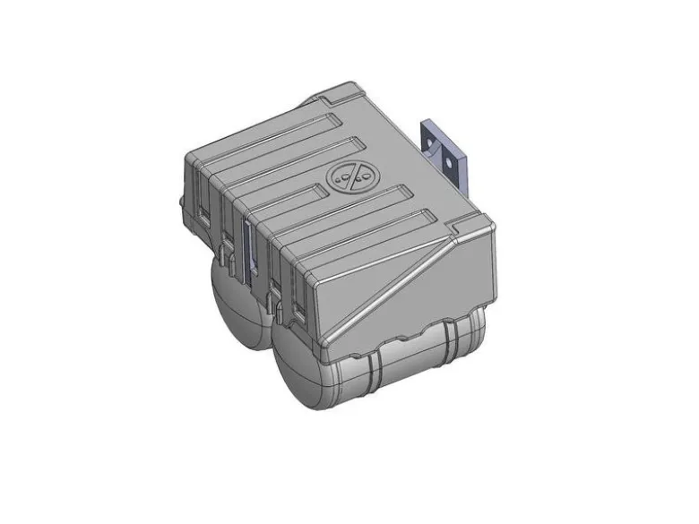 Wedico 897-WBatteriekasten mit Druckluftkessel schwarz mit Halter