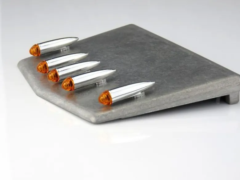 Wedico 151-WDachlampen verchromt mit 3V Birnchen (5)