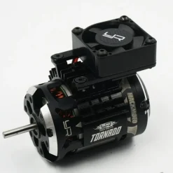 Yeah Racing YA-0653BKAluminium-Kühlkörper für 540/550 Motor mit Lüfter - schwarz mit Tornado-Hochgeschwindigkeitslüfter