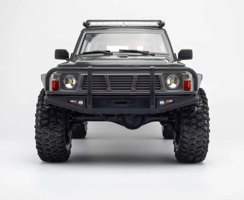 Yikong YK4107BPro Crawler Brushless 4WD 1/10 RTR Grau Zweistuf. Schaltgetriebe über Sender - Portalachsen & Licht